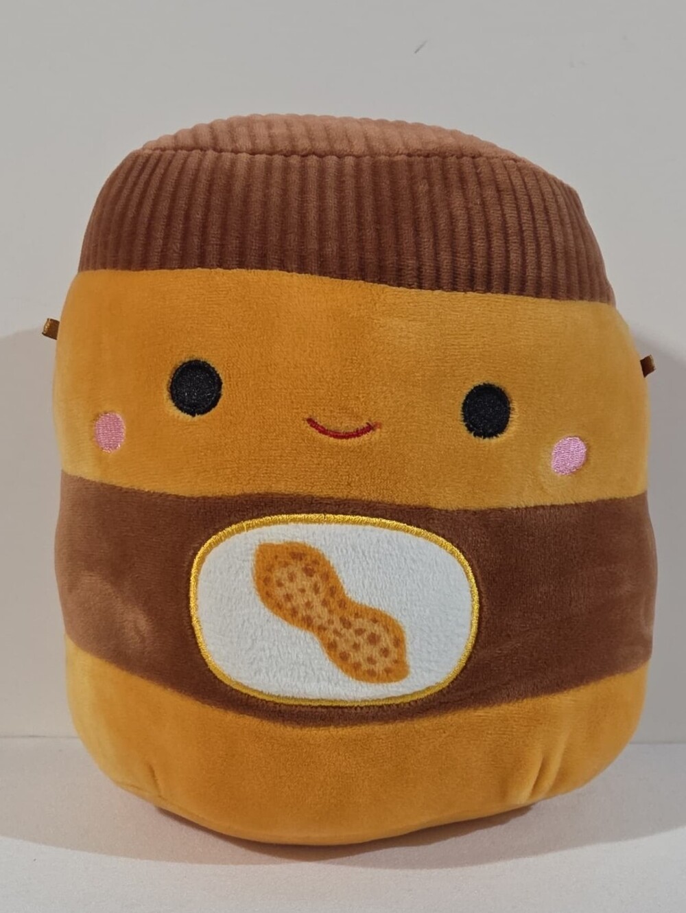 8" peanut butter jar squishmallow plush
